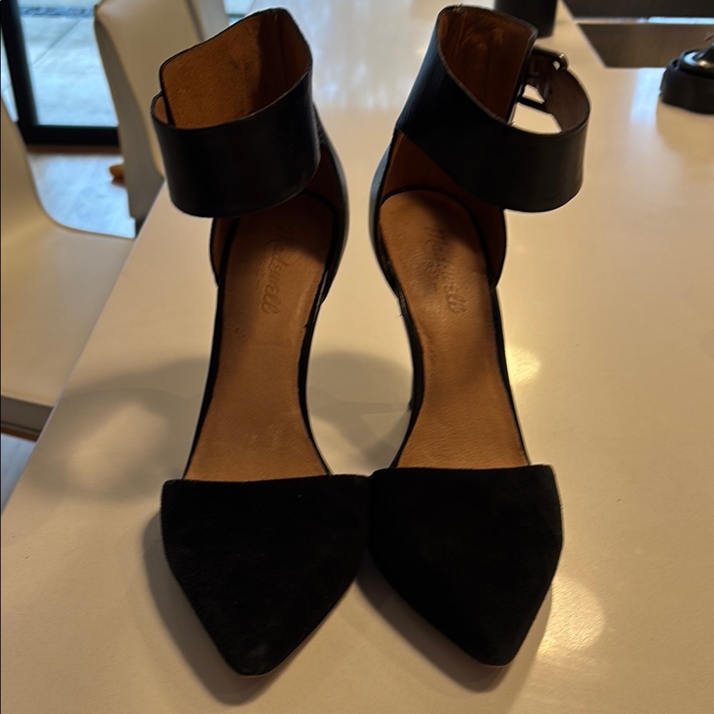 Madewell Black Women's Ankle Strap Heels